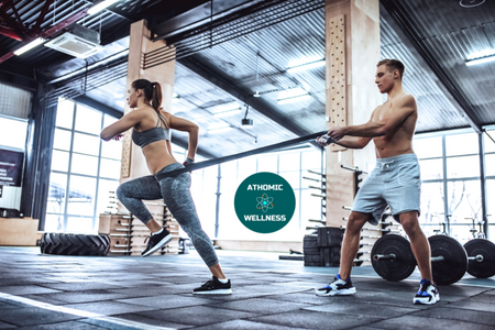 Entraînement physique intensif avec corde de résistance pour conditionnement entraînement physique intensif Athomic Wellness