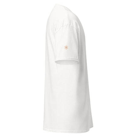 T-shirt blanc Athomic Wellness en coton avec logo discret sur la manche droite
