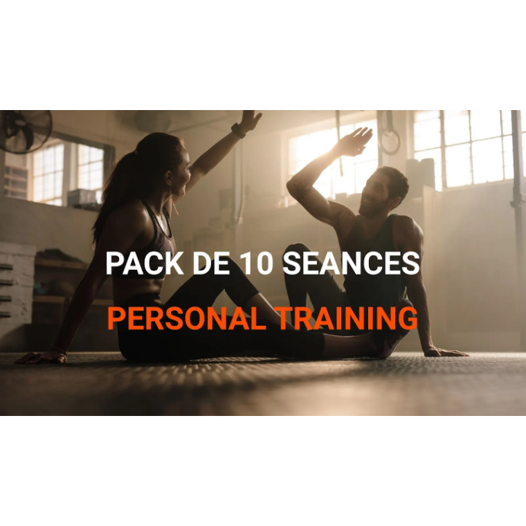 Coaching sportif personnalisé 10 séances avec entraîneur dans une salle de sport lumineuse