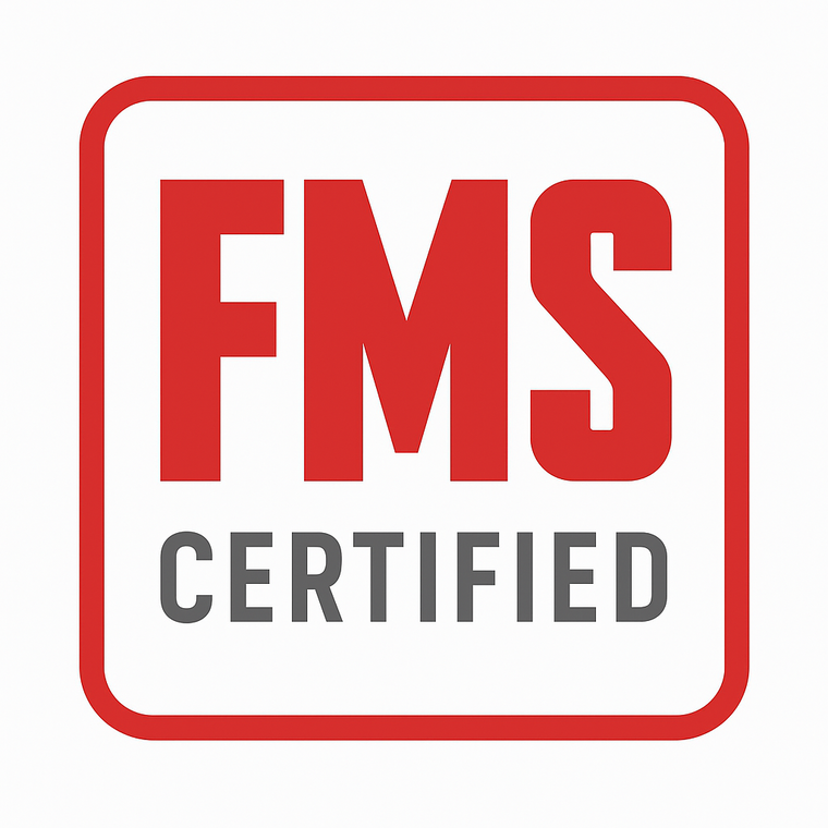 Logo FMS Certifié pour l évaluation du mouvement fonctionnel par Athomic Wellness