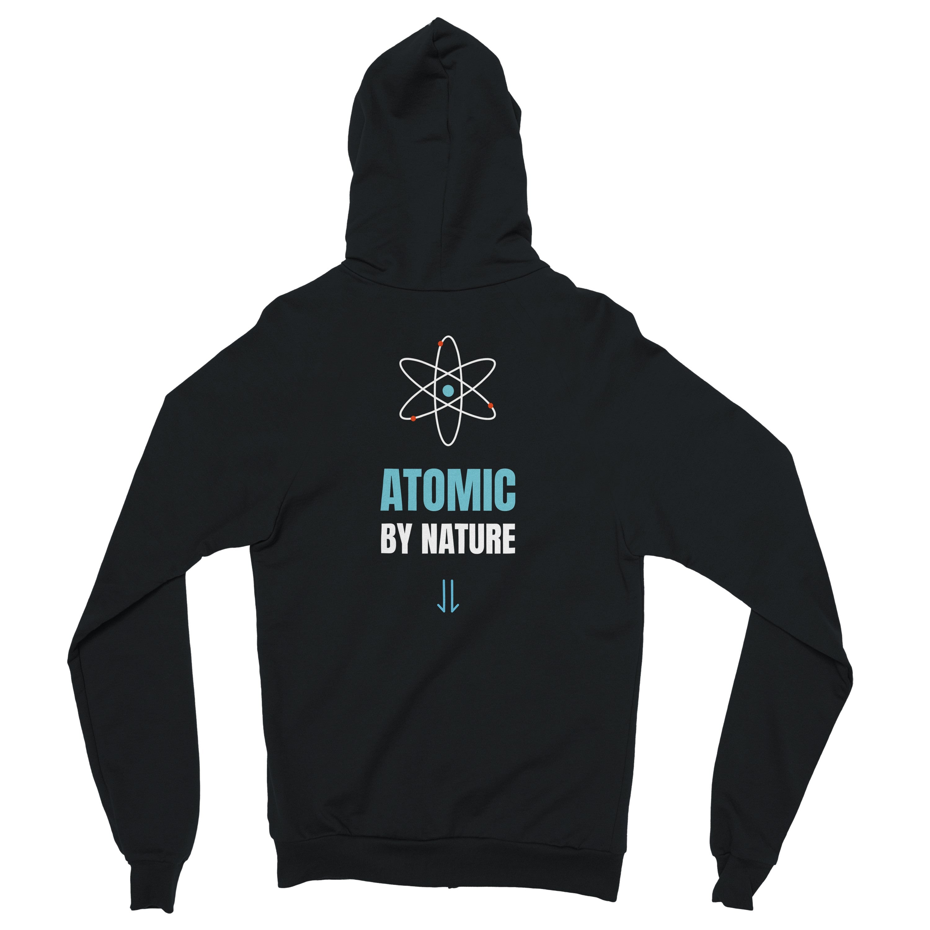 Hoodie Athomic Wellness By Nature – Black – vue dos