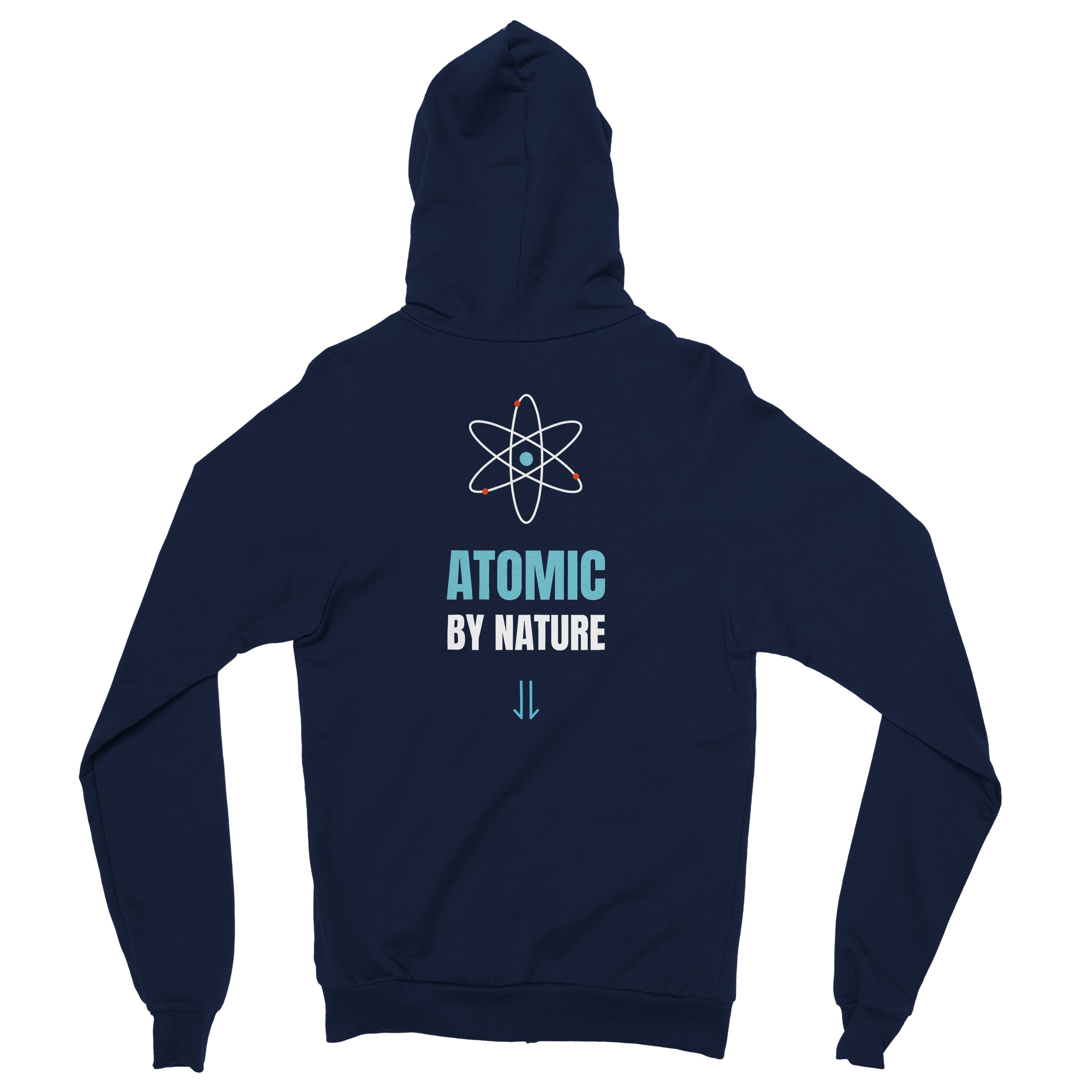 Hoodie Athomic Wellness By Nature – Navy – vue dos