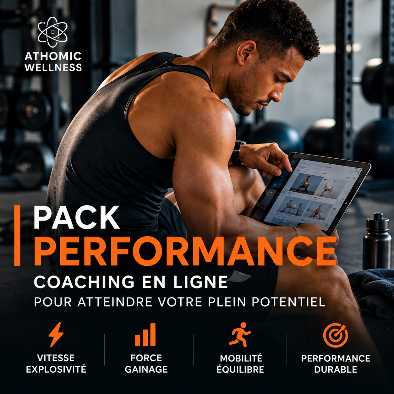 Pack Performance Athomic Wellness – coaching en ligne pour progression sportive