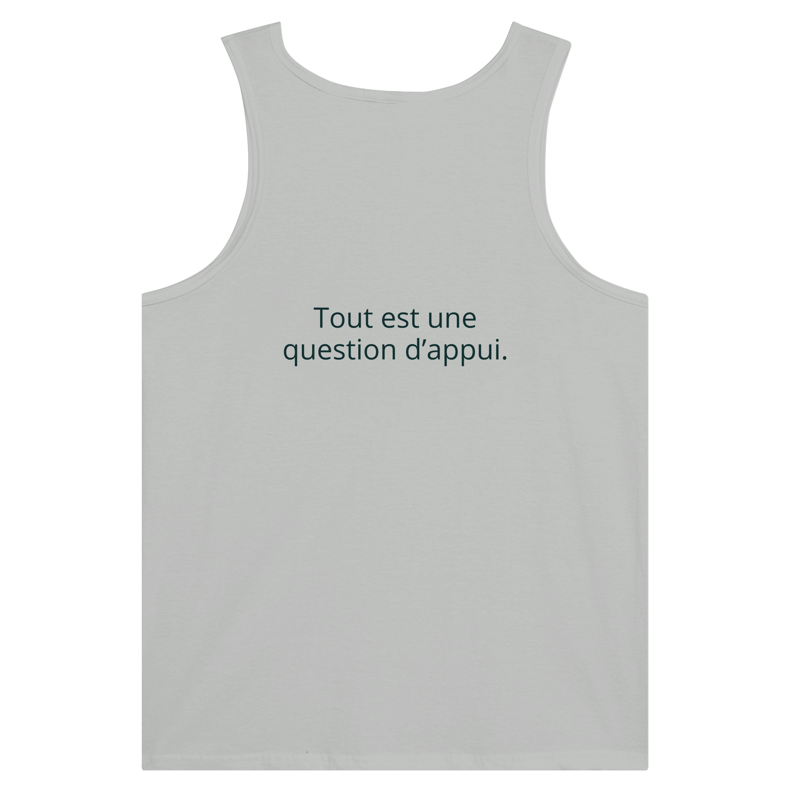 Débardeur Athomic Wellness Tout est une question d’appui – Silver – vue dos à plat