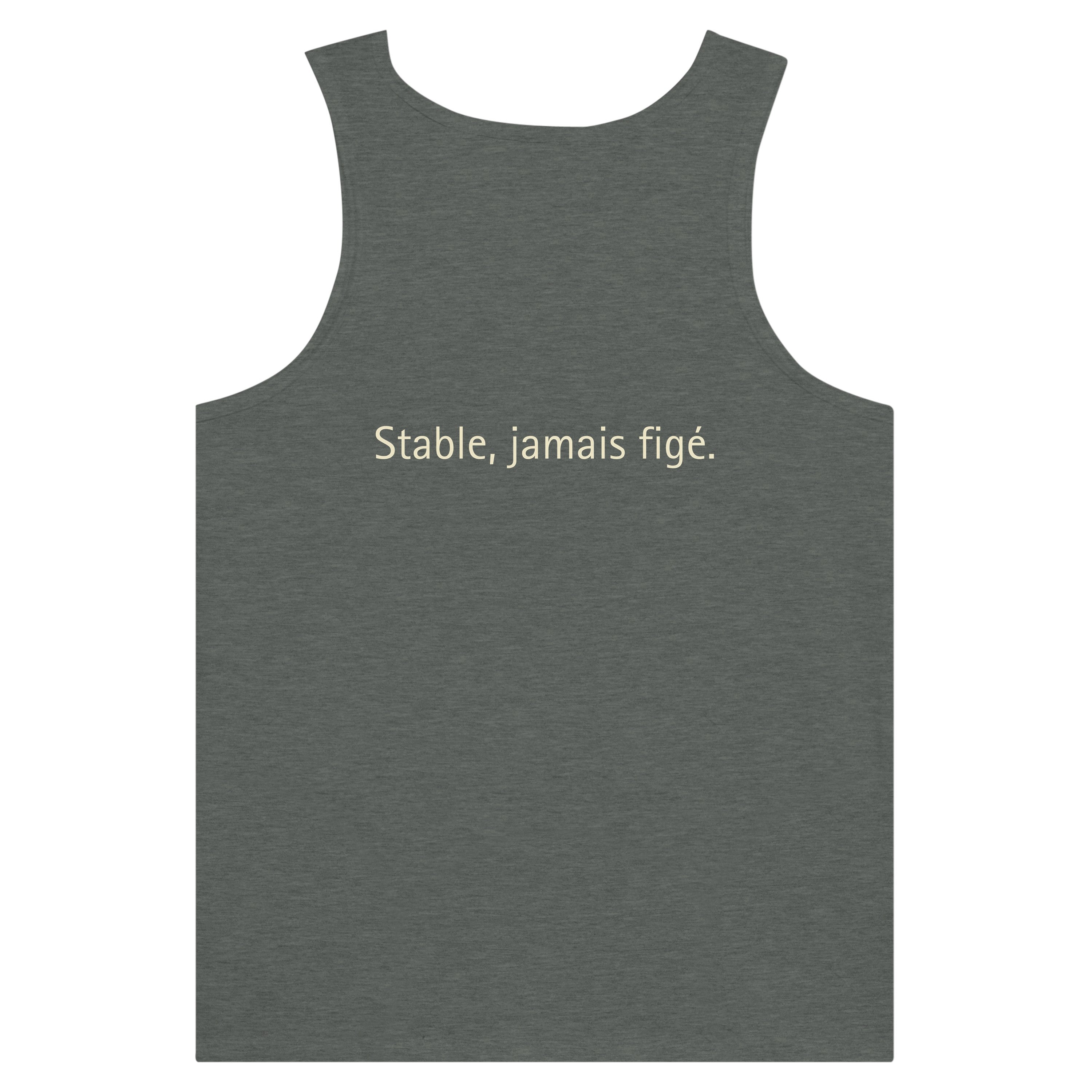 Débardeur Athomic Wellness Stable, jamais figé – Athletic Heather – vue dos à plat